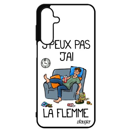 Coque A16 4g 5g En Silicone J'peux Pas J'ai La Flemme Humoristique Bande Dessin¿E Smartphone Drole Feignant Telephone Pour Samsung Galaxy