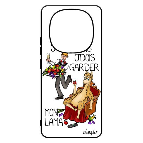 Coque 14 Pro+ Plus 5g /Redmi Note 14 Pro Silicone J'peux Pas J'dois Garder Mon Lama Mobile Bande Dessin¿E Unique Humoristique Pour Xiaomi