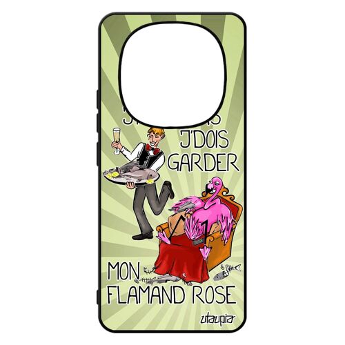 Coque J'peux Pas J'dois Garder Mon Flamand Rose Pour Xiaomi 14 Pro+ Plus 5g /Redmi Note 14 Pro Silicone Antichoc Humour Jpeux Animal Etui