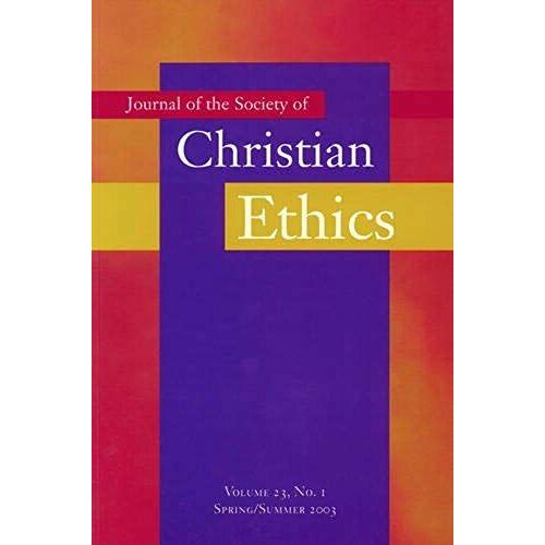 Journal Of The Society Of Christian Ethics