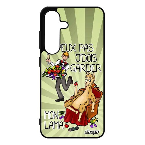 Coque S25 Silicone J'peux Pas J'dois Garder Mon Lama Je Bd Jpeux Cartoon Animal Antichoc Vert Humour Etui Motif Texte Pour Samsung Galaxy