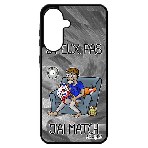 Coque Pour Pour Samsung Galaxy A56 5g Silicone J'peux Pas J'ai Match Rugby Je Texte Bande Dessin¿E Humoristique Football Rigide Telephone