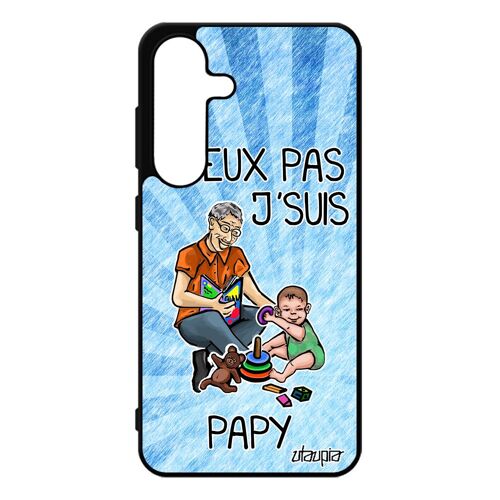 Coque J'peux Pas J'suis Papy Pour Samsung S25 Silicone Texte Cadeau De Noel Je Motif Drole Etui Grand Pere Enfant Smartphone Pour Galaxy