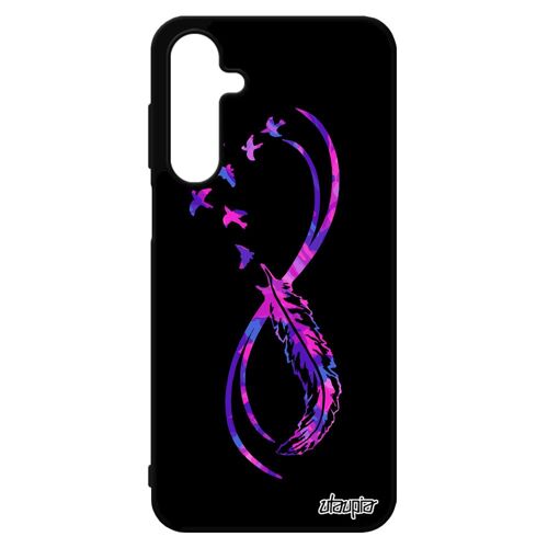 Coque Pour Samsung A16 4g 5g Silicone Infini Color¿ Amour Femme Housse Antichoc Oiseau Souple Zen Violet Pas Cher Multicolore De Pour Galaxy