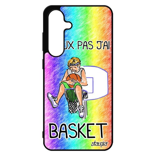 Coque J'peux Pas J'ai Basket Pour Samsung S24 Fe Silicone Humoristique Mobile Antichoc Basketball Sport Humour Nba Bd Drole Etui Pour Galaxy