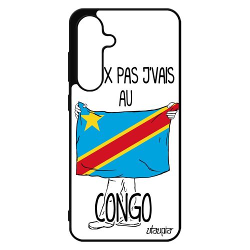 Coque Pour Samsung S24 Fe Silicone J'peux Pas J'vais Au Congo Basket Foot Tpu Congolais Football Coupe D'afrique Pour Galaxy
