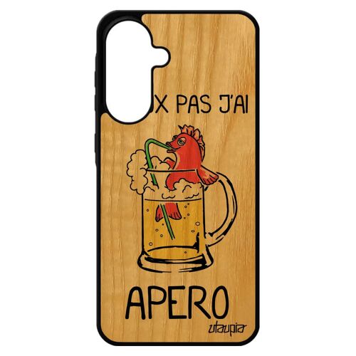 Coque En Bois J'peux Pas J'ai Apero Pour Samsung A56 5g Silicone Design Drole Poisson Humoristique 4g Noir Biere Comique Rouge De Pour Galaxy