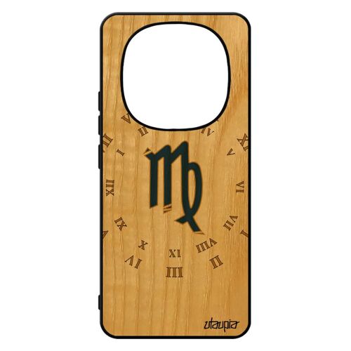 Coque Bois Pour Xiaomi 14 Pro+ Plus 5g /Redmi Note 14 Pro Silicone Signe Vierge Portable Tpu Univers Horoscope Antichoc De Made In France