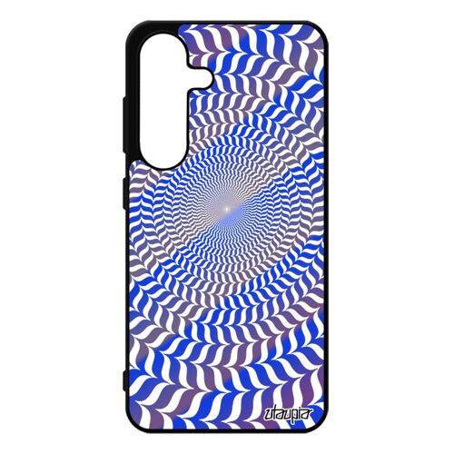 Coque Illusion D'optique S25 En Silicone Etui Spirale Effet Rond Personnalis¿ Graphique Cercle Bicolore Mirage Souple Pour Samsung Galaxy