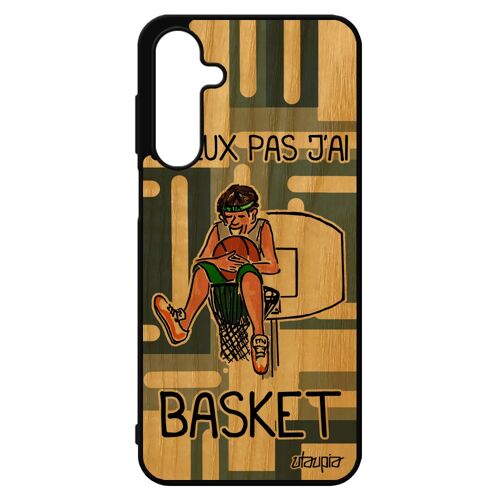 Coque Pour Galaxy A16 4g 5g Bois Silicone J'peux Pas J'ai Basket Humoristique Comique Housse Humour Gris Portable Sport Nba Pour Samsung