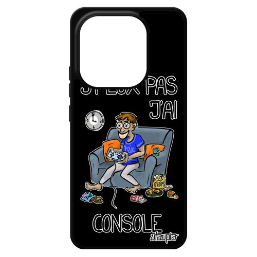 Coque Pour Xiaomi Redmi Note 14 4g Europe Silicone J'peux Pas J'ai Console Bd Geek Noir Etui Play Gamer Original Mobile Humour Texte Je