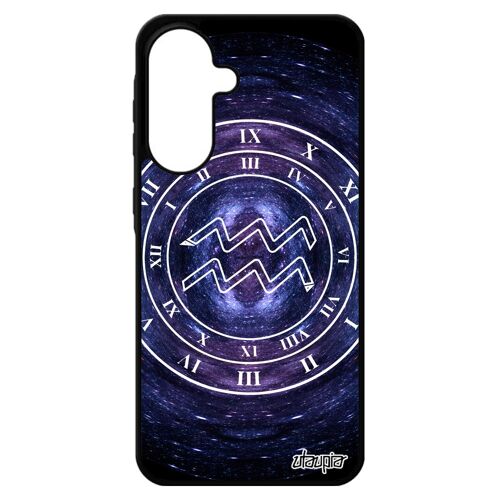Coque Pour Samsung Galaxy A56 5g Silicone Signe Astrologique Verseau Solide Horoscope Univers Pas Cher Alu Horloge Montre Du Zodiaque 4g