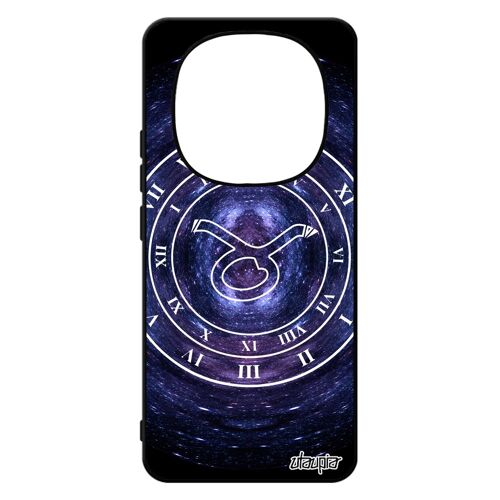 Coque Silicone Pour Redmi Note 14 Pro/14 Pro+ Plus 5g Signe Astrologique Taureau Smartphone Motif Bleu Montre Aluminium Case Pour Xiaomi