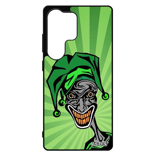 Coque Pour Samsung Galaxy S25 Ultra Silicone Joker Tpu Clown Dessin Smile Etui Cartoon Noir Vert Mobile Bd Comics Motif Horreur Drole De