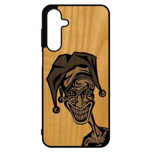 Coque Silicone Pour Galaxy A16 4g 5g Bois Joker Comics Visage Super Heros Housse Design Motif Humour Cover Etui Horreur Tpu Clown Pour Samsung