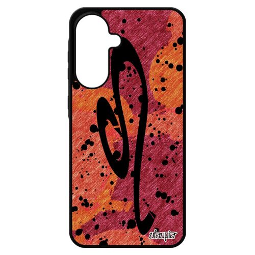 Coque A56 5g Silicone Signe Du Zodiaque Lion Tache D'encre Dessin Avenir Rouge Univers Pas Cher Astrologique Peinture Pour Samsung Galaxy