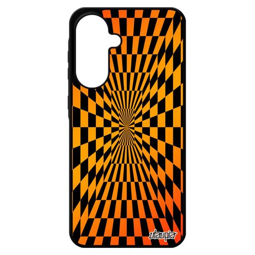 Coque pour pour Samsung galaxy A56 5G silicone illusion d'optique unique portable orange personnalis¿ graphique TPU effet Dégradé magie