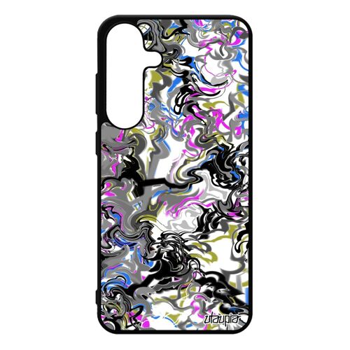 Coque S25+ Plus Silicone Marbre Unique Color¿ Texture Etui Alu Peinture Fantaisie Rigide Original Motif De Protection Pour Samsung Galaxy