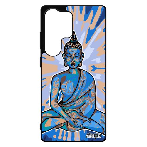 Coque Silicone S25 Ultra Bouddha Soleil Aluminium Assis Cover Graphique Case Chine Solide 4g Chinois Femme Portable Pour Samsung Galaxy