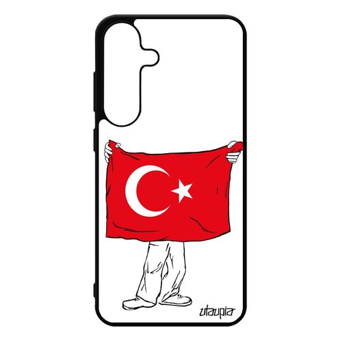 Coque Silicone Pour Samsung S25+ Plus Drapeau Turquie Turc Basket Case Coupe D'europe Foot Football Jo Euro Pour Galaxy