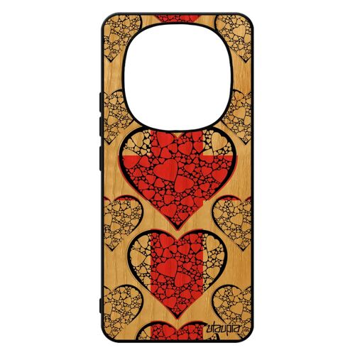 Coque Rigide Pour Pour Xiaomi 14 Pro+ Plus 5g /Redmi Note 14 Pro Bois Silicone Drapeau Angleterre Anglais Basket Jo I Love Portable Coeur