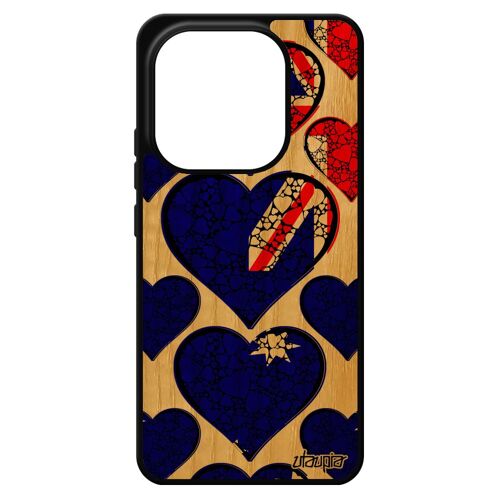 Coque Pour Redmi Note 14 4g Europe Bois Silicone Drapeau Australie Australien Coeur Foot Housse Rugby Bumper Smartphone Case Pour Xiaomi