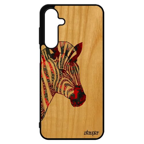Coque Zebre Pour Pour Samsung Galaxy A16 4g 5g Bois Silicone Azteque Fr¿Ne Tribal Rouge Rayure Ethnique Pastel Cheval Noir Et Blanc Tpu