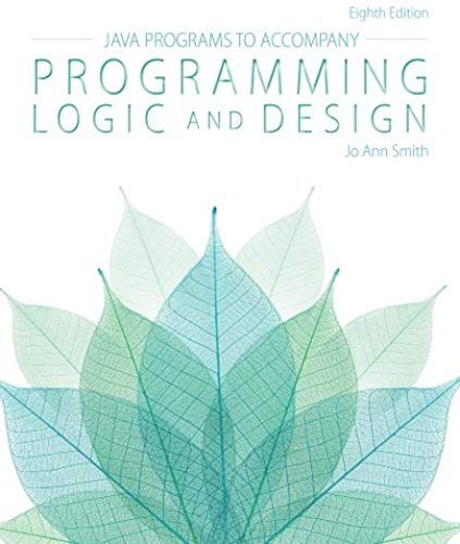 Java¿ Programs For Programming Logic And Design