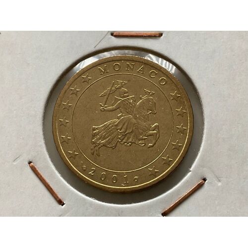 Pièce 50 Cent 2001 Monaco Unc