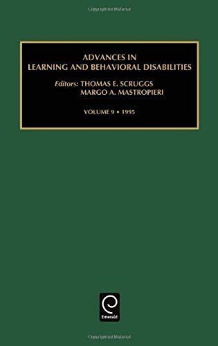 Advances In Learning And Behavioural Disabilities