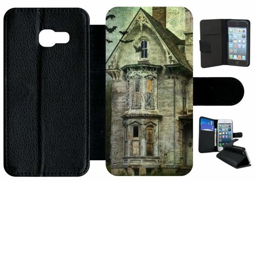 Etui À Rabat Galaxy A3 (2017) - Maison Hantée - Simili-Cuir - Noir