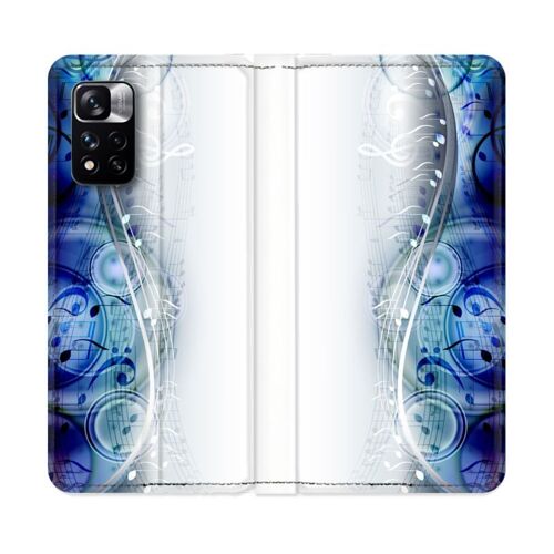 Housse Cuir Portefeuille Pour Xiaomi Redmi Note 11 Pro / 11 Pro 5g Musique Partition Vague