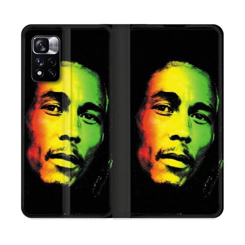 Housse Cuir Portefeuille Pour Xiaomi Redmi Note 11 Pro / 11 Pro 5g Musique Bob Marley 2