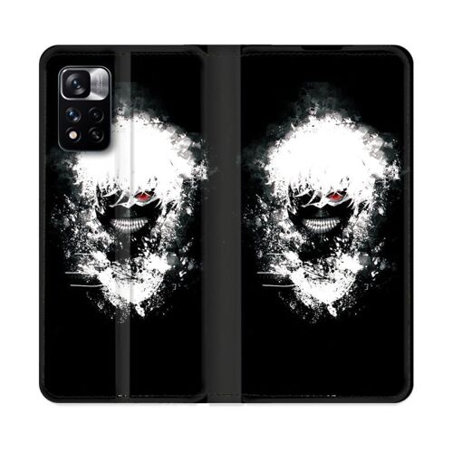 Housse Cuir Portefeuille Pour Xiaomi Redmi Note 11 Pro / 11 Pro 5g Manga Tokyo Ghoul Kaneki Tag