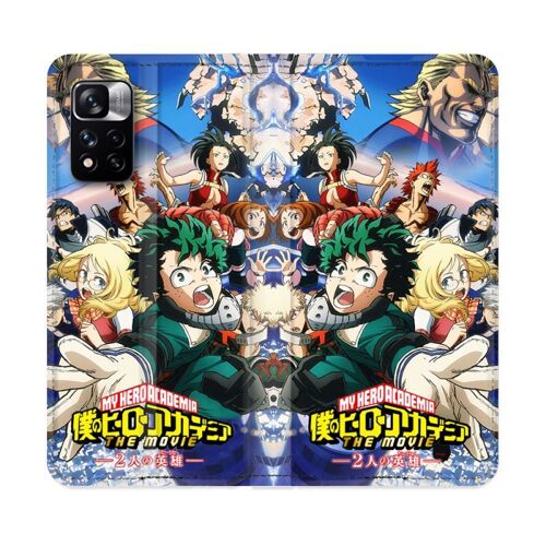 Housse Cuir Portefeuille Pour Xiaomi Redmi Note 11 Pro / 11 Pro 5g Manga My Hero Academia Affiche