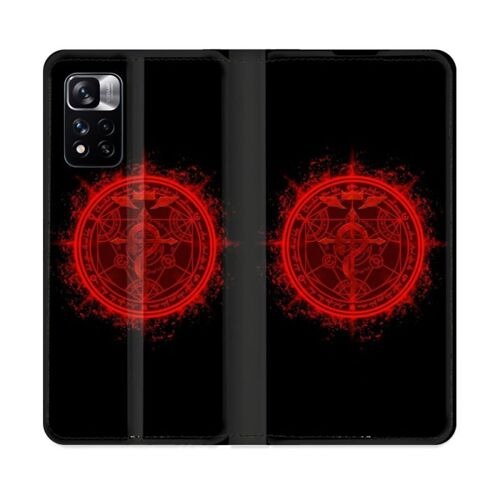 Housse Cuir Portefeuille Pour Xiaomi Redmi Note 11 Pro / 11 Pro 5g Manga Fullmetal Alchemist Logo