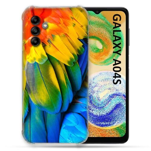 Coque Pour Samsung Galaxy A04s Animal Perroquet Plume