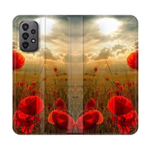 Housse Cuir Portefeuille Pour Samsung Galaxy A23 5g Fleur Housse Cuir Portefeuillelicot
