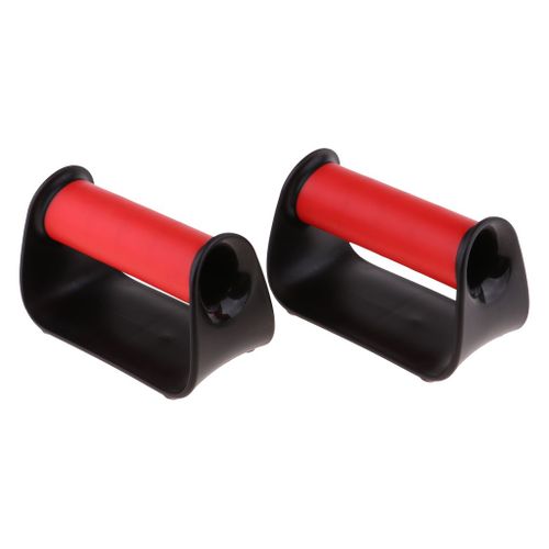 2pcs Fitness Parallettes, Gymnastics, Calisthenics, Poids Corporel Pour Hommes Et Femmes Rouge