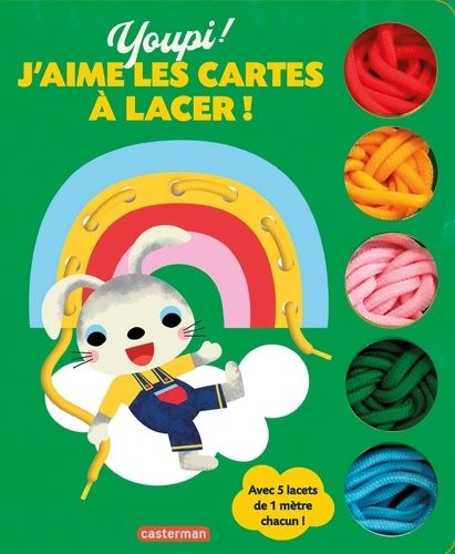 Youpi ! J'aime Les Cartes À Lacer ! - Avec 5 Lacets De 1 Mètre Chacun !
