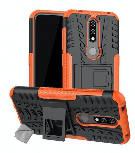 Housse etui coque rigide anti choc pour Nokia 4.2 + film ecran - ORANGE