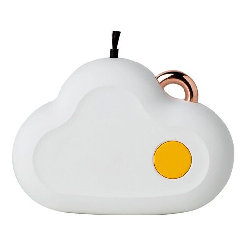 Purificateur d'air portatif personnel suspendu pour le cou Générateur d'ions négatifs portable PM2.5 Filtres d'élimination du formaldéhyde, Blanc