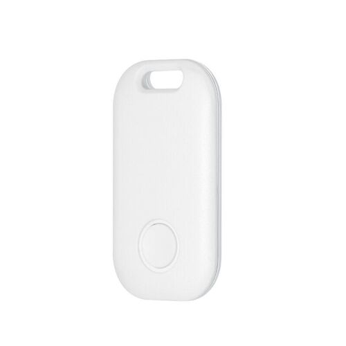 Clé Bluetooth Intelligente Dispositif Anti-Perte Mini Traqueur Multifonctionnel Sans Fil Localisateur GPS Sac Enfant Pet Wallet Finder Button Controller,White