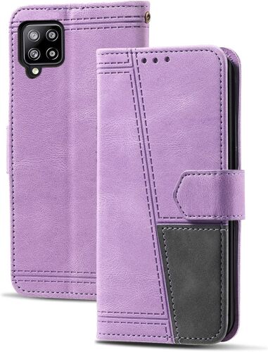 Coque Galaxy A42 5G, Portefeuille Housse en PU pour Samsung Galaxy A42 5G, Flip Coque, Violet
