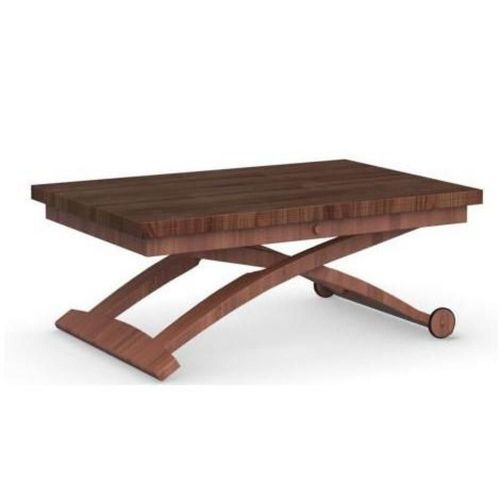 Table Basse Relevable Extensible Italienne Mascotte Noyer 105 X 70/140 Cm