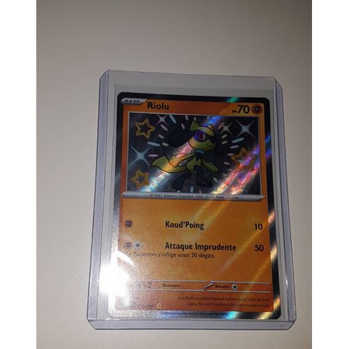 Carte Pokemon - Riolu - 173/091 - Secrète Rare Shiny - Ev4,5 Destinées De Paldea Français