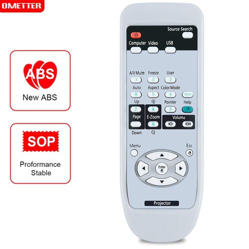Mingfulai pour Epson projecteur universel télécommande EMP-830 835 822 EMP-760 720C 730C EMP-1700 1705 6100 EMP-820 811 810