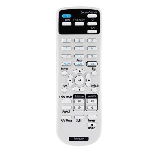 Télécommande pour Epson Projecteurs BrightLink 1480Fi EX3280 EX5280 EX9230 Home Cinéma 880 PowerLite 118/1288 Pro EX7280