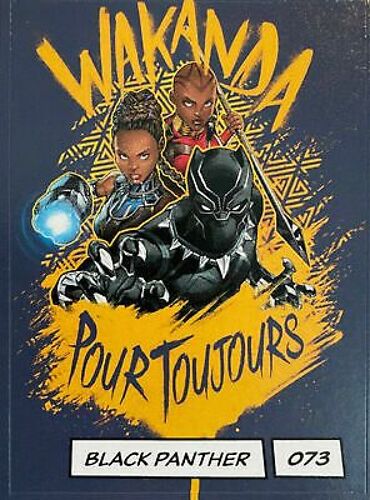 Autocollant Leclerc Marvel Deviens Un Héros Black Panther 073