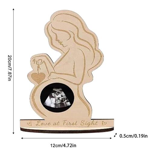 Cadre Photo à Ultrasons pour Bébé, Macogramme, Cadeau de Grossesse, Keepplex pour Couples, Nouvelles Mamans, Dady
